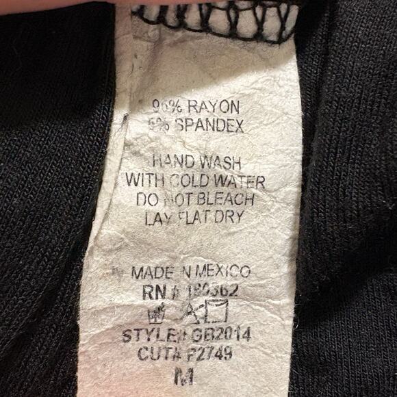 Fashion Nova Women's Medium Wide/Flared Leg Pants Black Stretch Funky Trousers - Picture 15 of 15